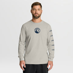 Minnesota Timberwolves Crossover Collection Ball Screen Action Premium Long Sleeve T-Shirt Cream