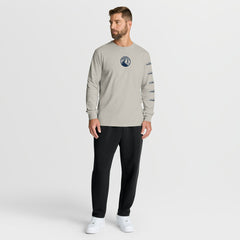 Minnesota Timberwolves Crossover Collection Ball Screen Action Premium Long Sleeve T-Shirt Cream