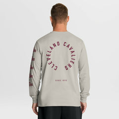 Cleveland Cavaliers Crossover Collection Ball Screen Action Premium Long Sleeve T-Shirt Cream