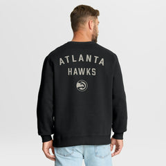 Atlanta Hawks Crossover Collection Defensive Rotation Drill Premium Pullover Sweatshirt Black
