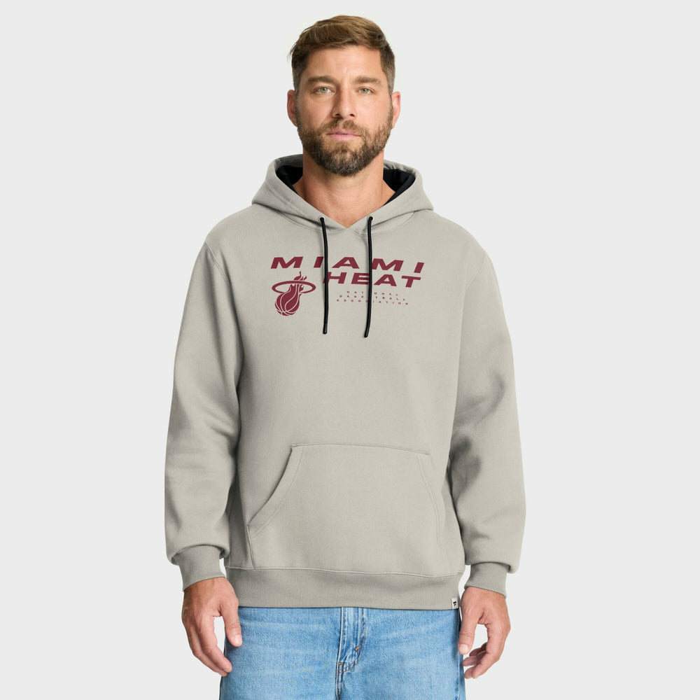 Miami Heat Crossover Collection Blocked Shot Premium Pullover Hoodie Off White
