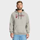 Miami Heat Crossover Collection Blocked Shot Premium Pullover Hoodie Off White