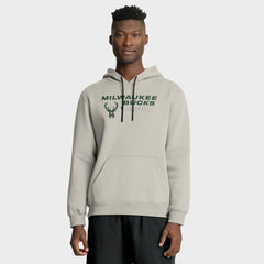 Milwaukee Bucks Crossover Collection Blocked Shot Premium Pullover Hoodie Off White