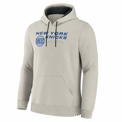 New York Knicks Crossover Collection Blocked Shot Premium Pullover Hoodie Off White
