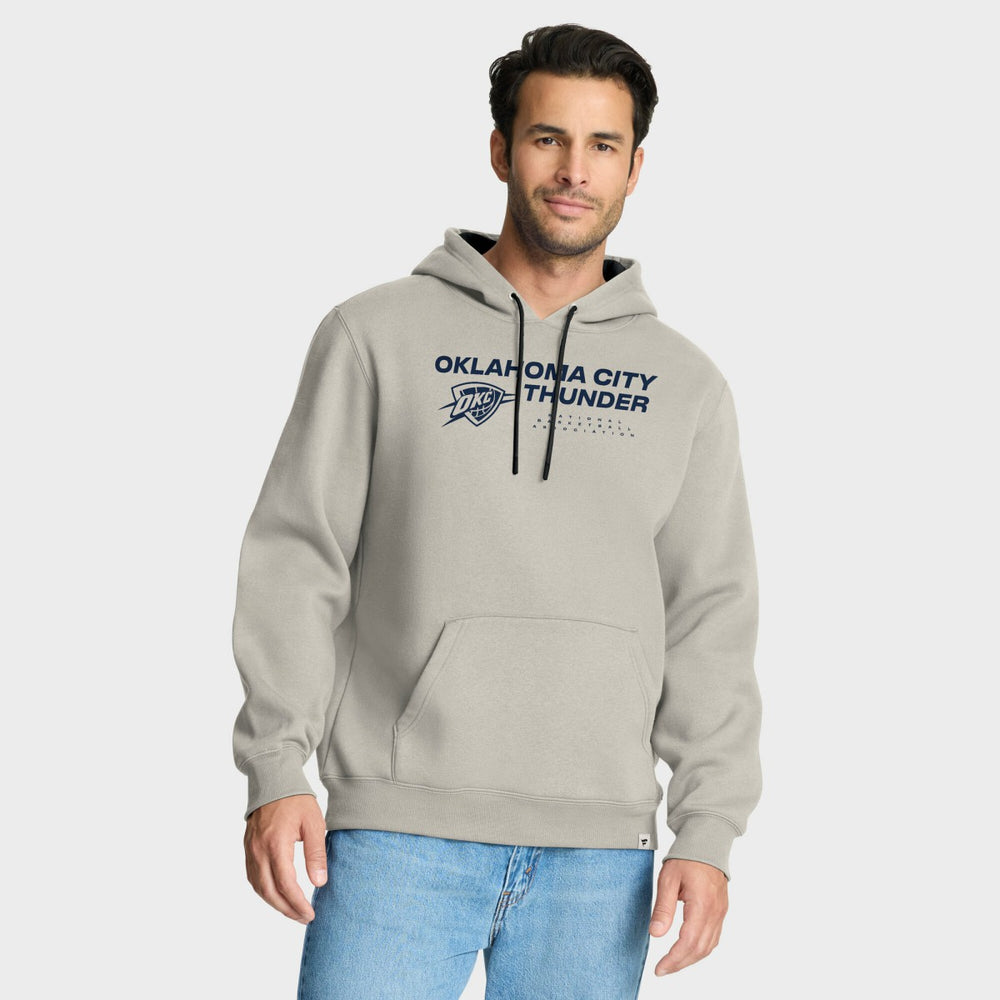 Oklahoma City Thunder Crossover Collection Blocked Shot Premium Pullover Hoodie Off White
