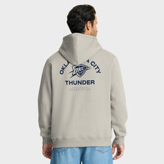 Oklahoma City Thunder Crossover Collection Blocked Shot Premium Pullover Hoodie Off White