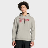 Portland Trail Blazers Crossover Collection Blocked Shot Premium Pullover Hoodie Off White