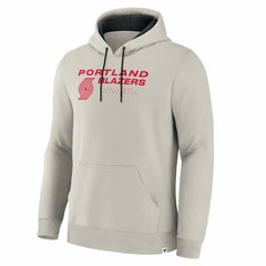 Portland Trail Blazers Crossover Collection Blocked Shot Premium Pullover Hoodie Off White