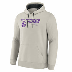 Sacramento Kings Crossover Collection Blocked Shot Premium Pullover Hoodie Off White