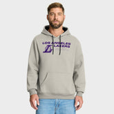 Los Angeles Lakers Crossover Collection Blocked Shot Premium Pullover Hoodie Off White