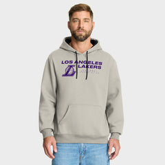 Los Angeles Lakers Crossover Collection Blocked Shot Premium Pullover Hoodie Off White