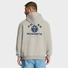 Denver Nuggets Crossover Collection Blocked Shot Premium Pullover Hoodie Off White