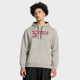 Atlanta Hawks Crossover Collection Blocked Shot Premium Pullover Hoodie Off White