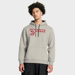 Atlanta Hawks Crossover Collection Blocked Shot Premium Pullover Hoodie Off White