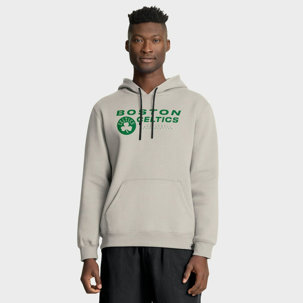 Boston Celtics Crossover Collection Blocked Shot Premium Pullover Hoodie Off White