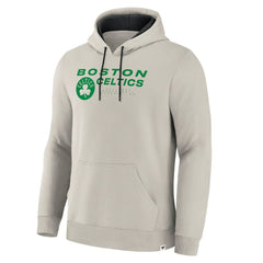 Boston Celtics Crossover Collection Blocked Shot Premium Pullover Hoodie Off White