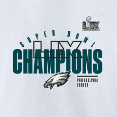 Philadelphia Eagles Super Bowl LIX Champions Iconic Victory Fleece Sweatshirt White