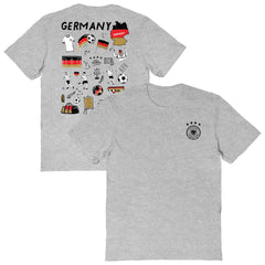 Germany National Team Vive La Fete Women's Impressions Artwork T-Shirt Heather Gray shop