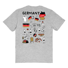 Germany National Team Vive La Fete Women's Impressions Artwork T-Shirt Heather Gray shop