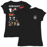 Germany National Team Vive La Fete Girls Youth Color Badge Fitted T-Shirt Black sale