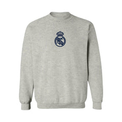 Real Madrid Vive La Fete Women's Color Badge Pullover Sweatshirt Heather Gray shop