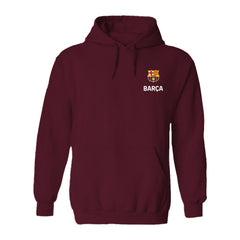 Barcelona Vive La Fete Women's Color Badge Pullover Hoodie Maroon
