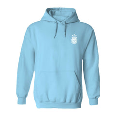 Argentina National Team Vive La Fete Women's Color Badge Pullover Hoodie Light Blue sale