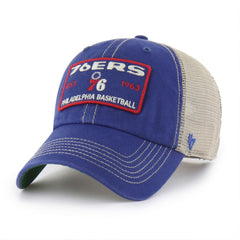 Philadelphia 76ers '47 Wabash Patch Clean Up Adjustable Hat Royal/Tan