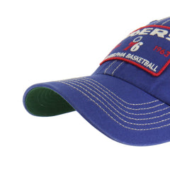 Philadelphia 76ers '47 Wabash Patch Clean Up Adjustable Hat Royal/Tan