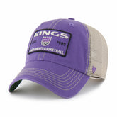 Sacramento Kings '47 Wabash Patch Clean Up Adjustable Hat Purple/Tan