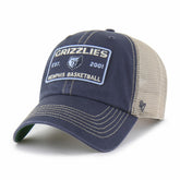 Memphis Grizzlies '47 Wabash Patch Clean Up Adjustable Hat Navy/Tan