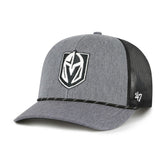 NHL Vegas Golden Knights '47 Carbon Rope Trucker Adjustable Hat - Gray