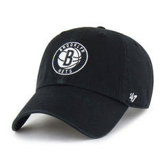 Brooklyn Nets '47 Core Logo Clean Up Adjustable Hat Black