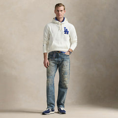 Dodgers Polo Ralph Lauren Fleece Hoodie - White Hoodies