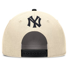 New York Yankees Nike Cooperstown Collection Rise Adjustable Hat - Natural/Black Hats