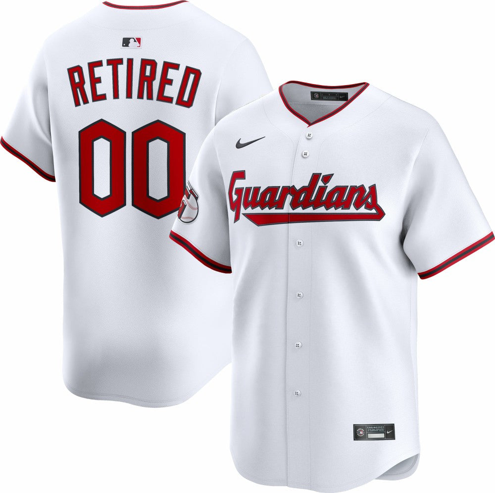 MLB Cleveland Guardians Nike Home Limited Pick-A-Player Retired Roster Jersey - White