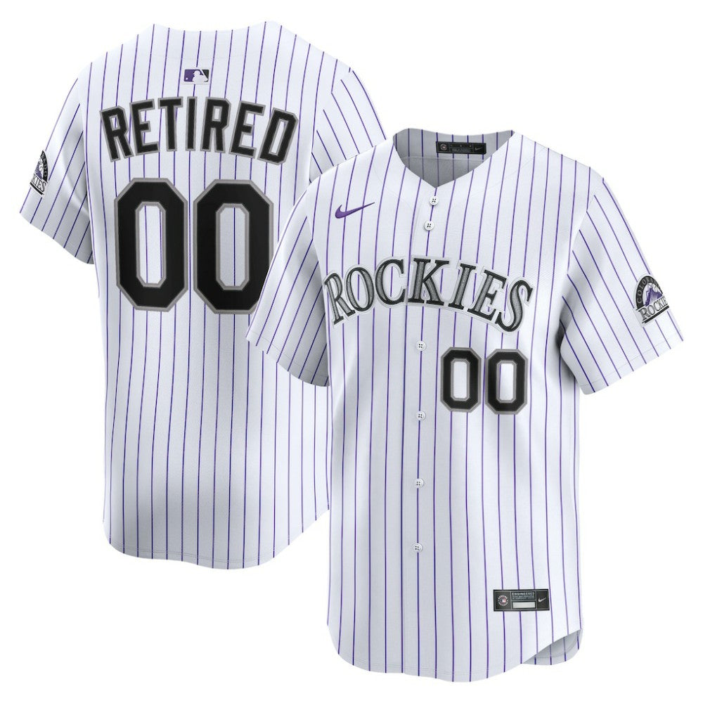 MLB Colorado Rockies Nike Home Limited Pick-A-Player Retired Roster Jersey - White
