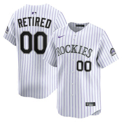 MLB Colorado Rockies Nike Home Limited Pick-A-Player Retired Roster Jersey - White