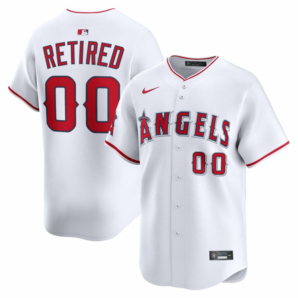 MLB Los Angeles Angels Nike Home Limited Pick-A-Player Retired Roster Jersey - White