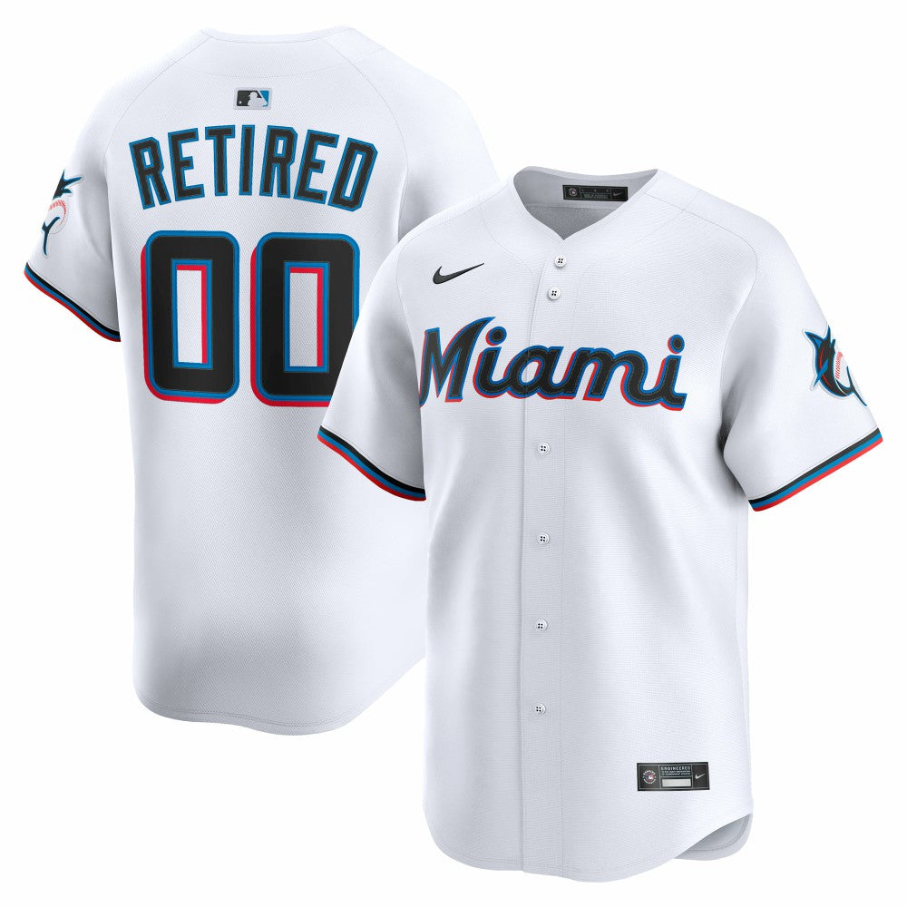 MLB Miami Marlins Nike Home Limited Pick-A-Player Retired Roster Jersey - White