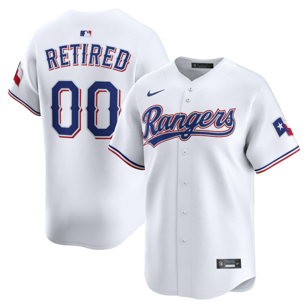 MLB Texas Rangers Nike Home Limited Pick-A-Player Retired Roster Jersey - White
