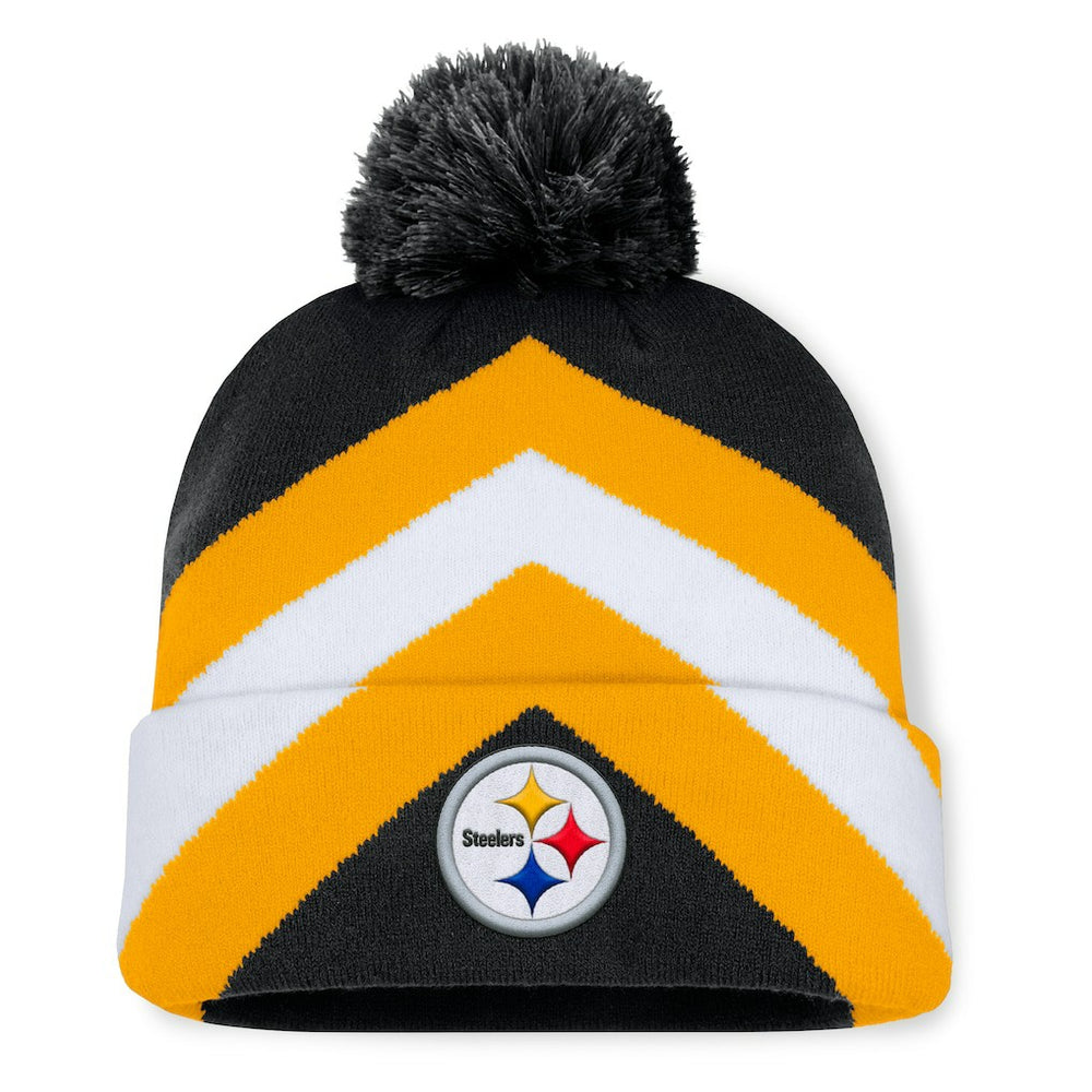 Pittsburgh Steelers Women's Cornerback Cuffed Knit Hat with Pom Black