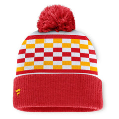 Kansas City Chiefs Women's End Zone Cuffed Knit Hat with Pom Red