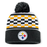 Pittsburgh Steelers Women's End Zone Cuffed Knit Hat with Pom Black