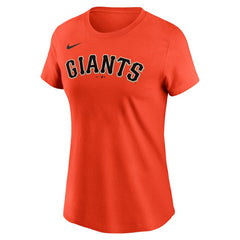 Justin Verlander San Francisco Giants Nike Women's Cooperstown Collection Fuse Name & Number T-Shirt - Orange T-shirts