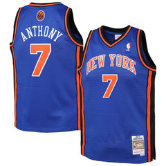 NBA Carmelo Anthony New York Knicks Youth 2010/11 Hardwood Classics Swingman Jersey - Blue