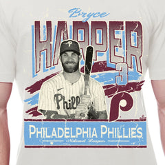 Bryce Harper Philadelphia Phillies New Era Batter Up T-Shirt - Cream T-shirts