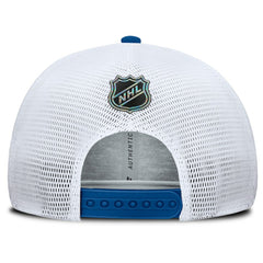 NHL New York Rangers Fanatics Centennial Authentic Pro Structured Trucker Adjustable Hat - Blue/White