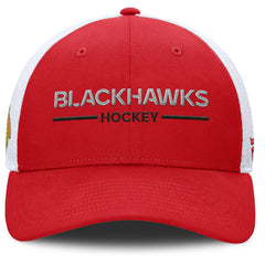 NHL Chicago Blackhawks Fanatics Centennial Adjustable Trucker Hat - Red/White