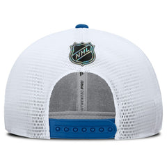 NHL New York Rangers Fanatics Centennial Authentic Pro Structured Trucker Adjustable Hat - Blue/White